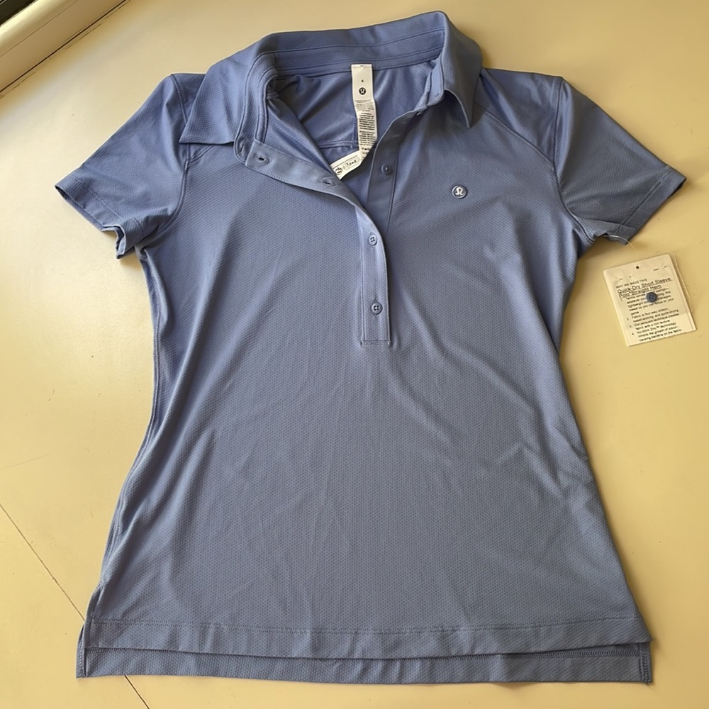 Lululemon Quick Dry Short Sleeve Polo Tennis Shirt - Picture 5 of 11